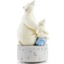 AIDLNS Polar Bear Music Box Figurine, Sculpted Hand-Painted Musical Figure Gifts, for Daughter Granddaughter Grandson Birthday Anniversary, Plays You are My Sunshine Tune