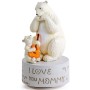 AIDLNS Mom and Daughter Music Box Gifts for Mom Musical Figurine, Mother Day Birthday Gift Ideas for Mommy, Polar Bear Music Box Play You are My Sunshine