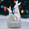 AIDLNS Christian Easter Bunny Music Box – He is Risen Religious Figurine with Cross Hope Faith Love Engraving Wind Up Music Box Play Easter Parade AIDLNS Christian Easter Bunny Music Box – He is Risen Religious Figurine with Cross Hope Faith Love Engraving Wind Up Music Box Play Easter Parade