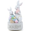 AIDLNS Christian Easter Bunny Music Box – He is Risen Religious Figurine with Cross Hope Faith Love Engraving Wind Up Music Box Play Easter Parade AIDLNS Christian Easter Bunny Music Box – He is Risen Religious Figurine with Cross Hope Faith Love Engraving Wind Up Music Box Play Easter Parade