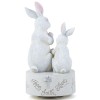 AIDLNS Christian Easter Bunny Music Box – He is Risen Religious Figurine with Cross Hope Faith Love Engraving Wind Up Music Box Play Easter Parade AIDLNS Christian Easter Bunny Music Box – He is Risen Religious Figurine with Cross Hope Faith Love Engraving Wind Up Music Box Play Easter Parade