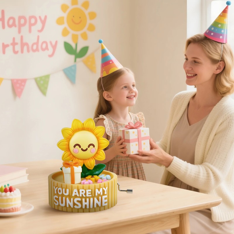 You Are My Sunshine Music Box Sunflower Gift, Resin 3D Design with Flowers, Innovative Gifts for Wife Girlfriend Grandma Mom Daughter Anniversary Birthday Valentine Christmas Keepsake You Are My Sunshine Music Box Sunflower Gift, Resin 3D Design with Flowers, Innovative Gifts for Wife Girlfriend Grandma Mom Daughter Anniversary Birthday Valentine Christmas Keepsake