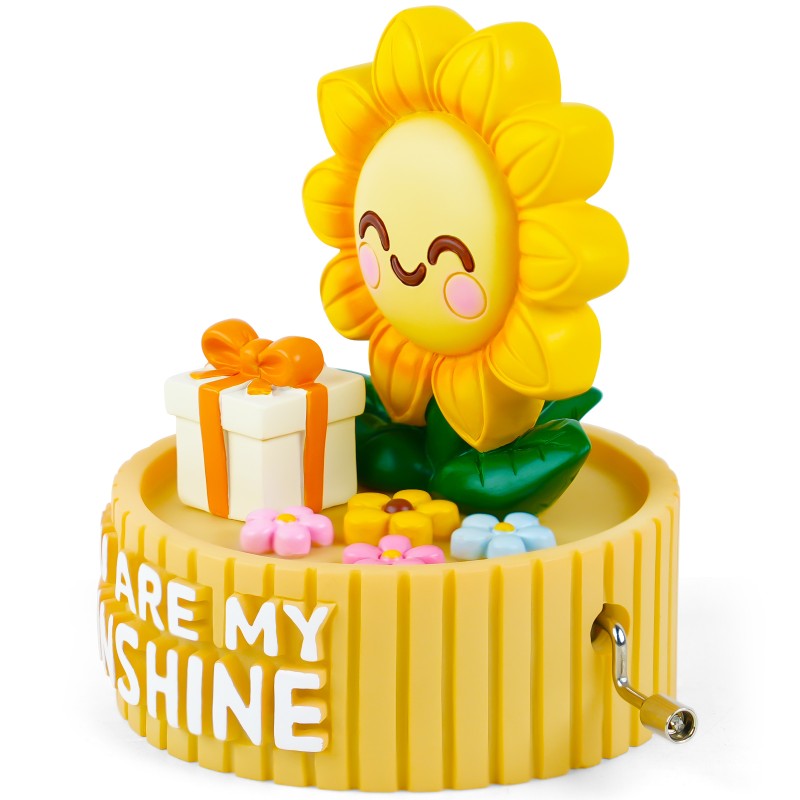 You Are My Sunshine Music Box Sunflower Gift, Resin 3D Design with Flowers, Innovative Gifts for Wife Girlfriend Grandma Mom Daughter Anniversary Birthday Valentine Christmas Keepsake You Are My Sunshine Music Box Sunflower Gift, Resin 3D Design with Flowers, Innovative Gifts for Wife Girlfriend Grandma Mom Daughter Anniversary Birthday Valentine Christmas Keepsake