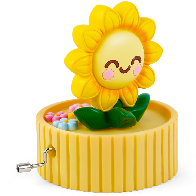 You Are My Sunshine Music Box Sunflower Gift, Resin 3D Design with Flowers, Innovative Gifts for Wife Girlfriend Grandma Mom Daughter Anniversary Birthday Valentine Christmas Keepsake You Are My Sunshine Music Box Sunflower Gift, Resin 3D Design with Flowers, Innovative Gifts for Wife Girlfriend Grandma Mom Daughter Anniversary Birthday Valentine Christmas Keepsake