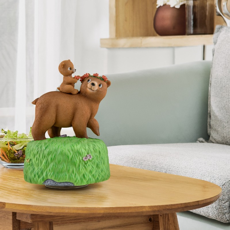 Mom and Daughter Bear Music Box Play You Are My Sunshine, Hand-Painted Musical Figurine Birthday Mother’s Day Home Ornament Mom and Daughter Bear Music Box Play You Are My Sunshine, Hand-Painted Musical Figurine Birthday Mother’s Day Home Ornament