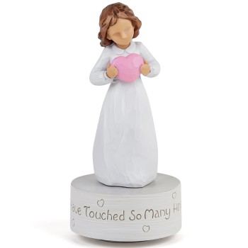 AIDLNS Music Box for Girls Women, Mother Day Anniversary Friendship Birthday Gift for Daughter Girlfriend Sister, Love Heart Musical Figurine Plays Love Will Keep Us Together