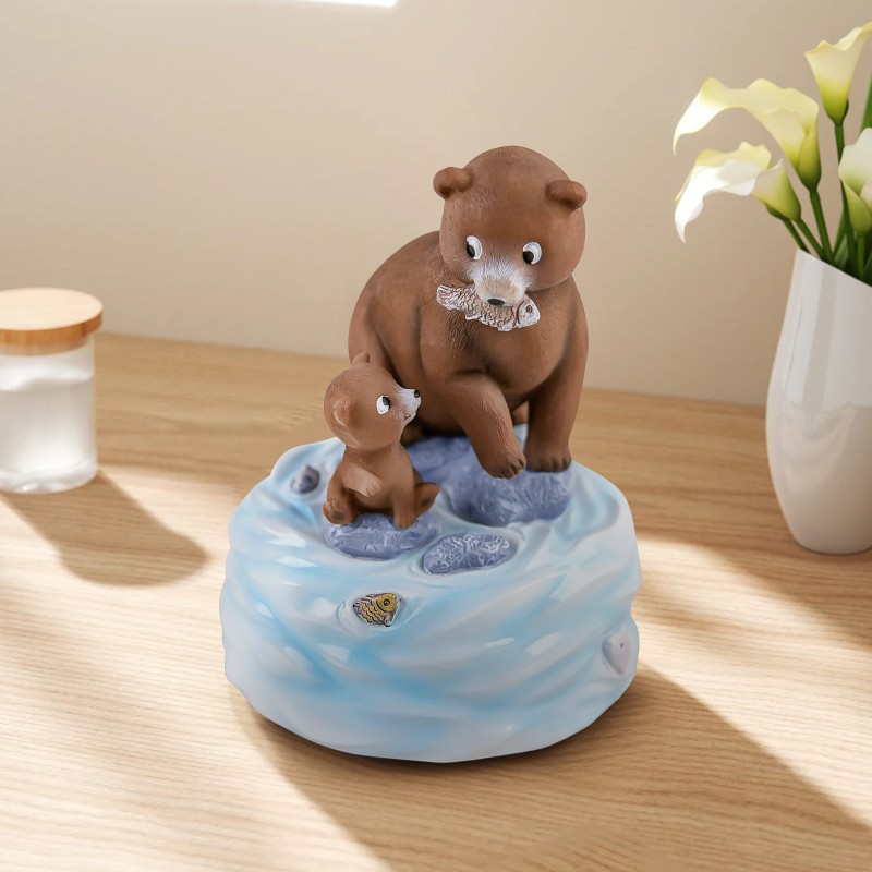 Father and Daughter Figurine Music Box - Hand-Painted Musical Figurine Plays What a Wonderful World, Birthday, Father’s Day Ornament Father and Daughter Figurine Music Box - Hand-Painted Musical Figurine Plays What a Wonderful World, Birthday, Father’s Day Ornament