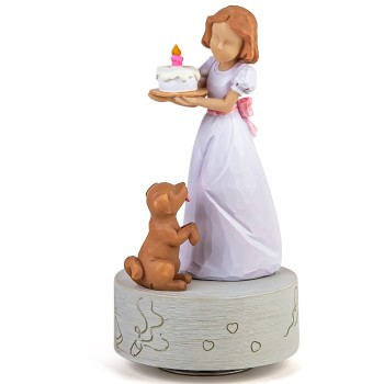 Aristolochia Happy Birthday Gift for Girls Sister Wife, Birthday Music Box Figurine Keepsake Play Happy Birthday to You