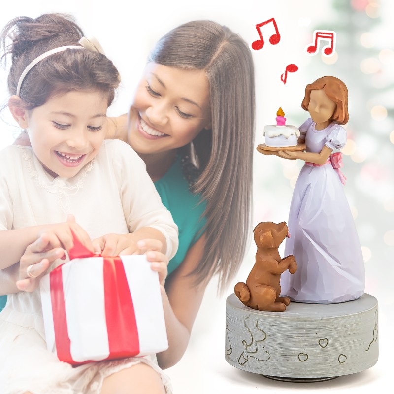 Aristolochia Happy Birthday Gift for Girls Sister Wife, Birthday Music Box Figurine Keepsake Play Happy Birthday to You Aristolochia Happy Birthday Gift for Girls Sister Wife, Birthday Music Box Figurine Keepsake Play Happy Birthday to You