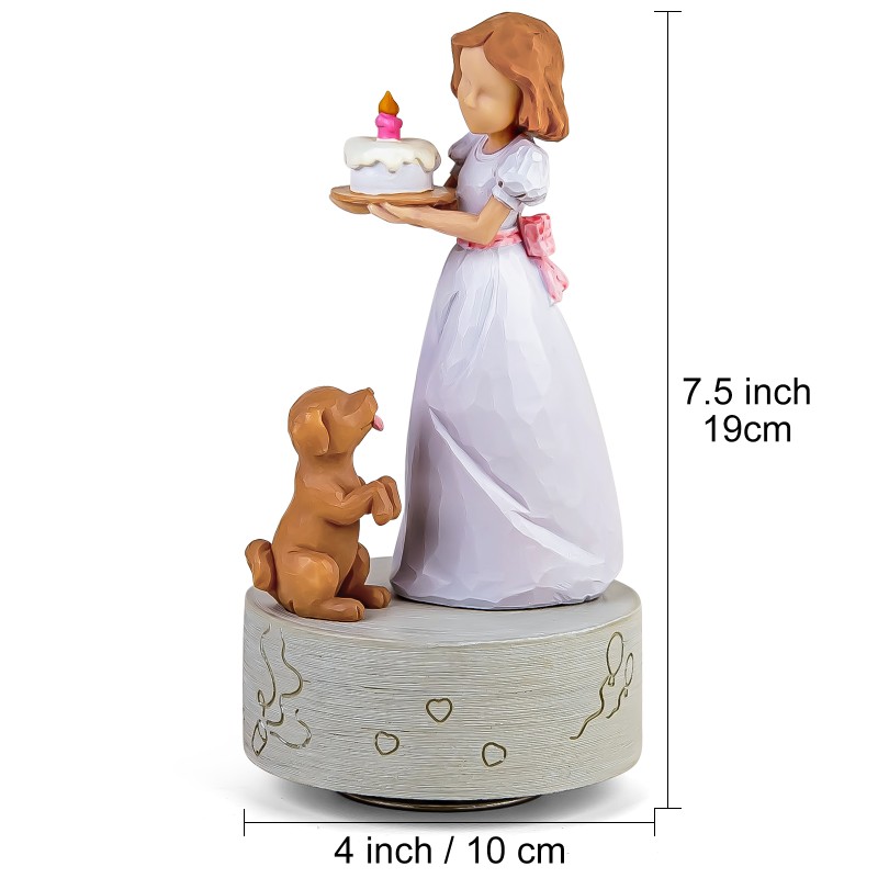 Aristolochia Happy Birthday Gift for Girls Sister Wife, Birthday Music Box Figurine Keepsake Play Happy Birthday to You Aristolochia Happy Birthday Gift for Girls Sister Wife, Birthday Music Box Figurine Keepsake Play Happy Birthday to You