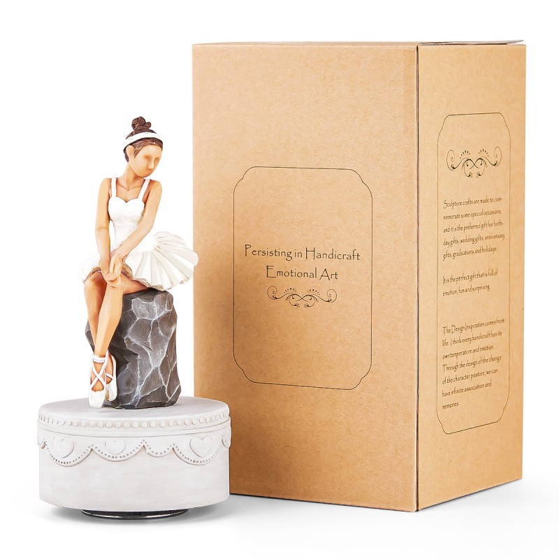 AIDLNS Ballerina Music Box Figurine Gift - Rotating Ballet Dancer Statue Musical Box Sculpted Hand-Painted Figure Birthday Gift for Daughter Girls Girlfriend Wife Play Swan Lake (Ballet Dream) AIDLNS Ballerina Music Box Figurine Gift - Rotating Ballet Dancer Statue Musical Box Sculpted Hand-Painted Figure Birthday Gift for Daughter Girls Girlfriend Wife Play Swan Lake (Ballet Dream)