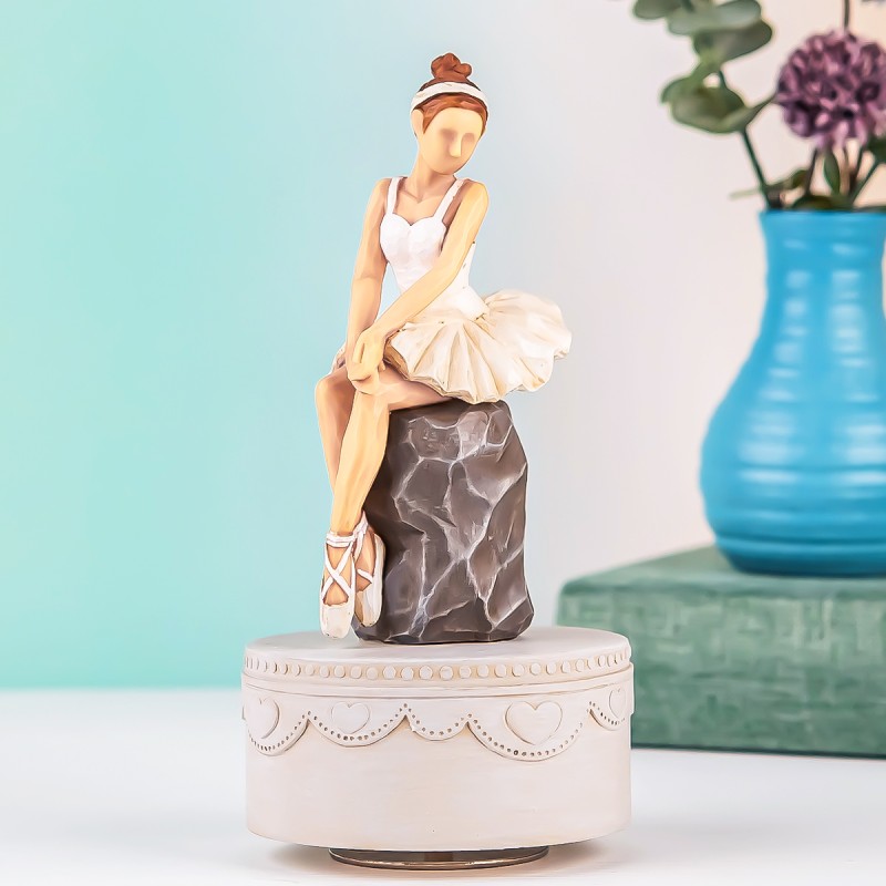 AIDLNS Ballerina Music Box Figurine Gift - Rotating Ballet Dancer Statue Musical Box Sculpted Hand-Painted Figure Birthday Gift for Daughter Girls Girlfriend Wife Play Swan Lake (Ballet Dream) AIDLNS Ballerina Music Box Figurine Gift - Rotating Ballet Dancer Statue Musical Box Sculpted Hand-Painted Figure Birthday Gift for Daughter Girls Girlfriend Wife Play Swan Lake (Ballet Dream)
