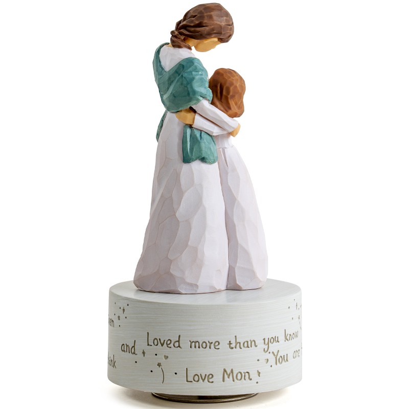 Music Box Gift for Daughter, Mom and Daughter Figurine Sculpted Hand-Painted Statue Figure Musical Gifts to Daughter from Mom Birthday Play Always with Me (Maternal Love) Music Box Gift for Daughter, Mom and Daughter Figurine Sculpted Hand-Painted Statue Figure Musical Gifts to Daughter from Mom Birthday Play Always with Me (Maternal Love)