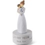 AIDLNS Music Box Gift for Mom Figurine, Mum and Baby Sculpted State Hand-Painted Collectible Figurine Musical Mother Day Birthday Christmas for Mom Plays Castle in The Sky