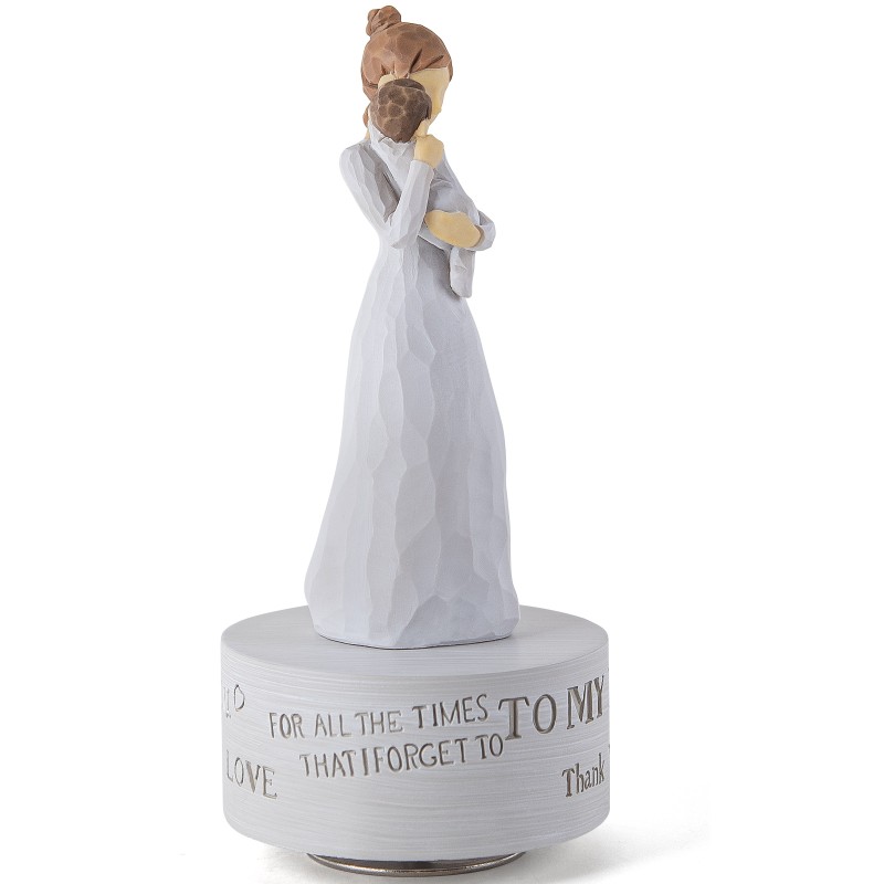AIDLNS Music Box Gift for Mom Figurine, Mum and Baby Sculpted State Hand-Painted Collectible Figurine Musical Mother Day Birthday Christmas for Mom Plays Castle in The Sky AIDLNS Music Box Gift for Mom Figurine, Mum and Baby Sculpted State Hand-Painted Collectible Figurine Musical Mother Day Birthday Christmas for Mom Plays Castle in The Sky