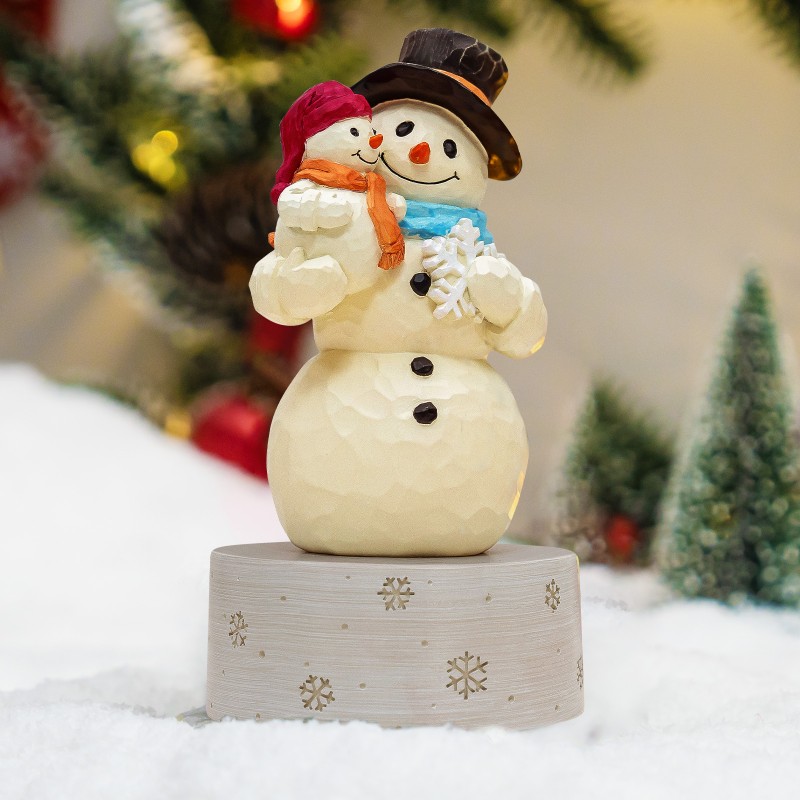 Handcrafted Snowman Music Figurine,Sculpted Hand-Painted Music box,Christmas Home Decor Gifts for Family or Friends,Holiday Ornament Decoration,Rustic Tabletop Display,Plays a Classic Winter Tune Handcrafted Snowman Music Figurine,Sculpted Hand-Painted Music box,Christmas Home Decor Gifts for Family or Friends,Holiday Ornament Decoration,Rustic Tabletop Display,Plays a Classic Winter Tune