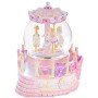 Carousel Music Box for Daughter, Pink Carousel Snow Globe Gift for Girls Wife Women Girlfriend, Birthday Christmas Anniversary for Her, Castle in The Sky Melody