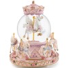Carousel Horse Gift Music Boxes with Lights, Merry Go Round Unicorn Snow Globe for Mom Girls Wife Daughter Christmas Birthday Anniversary Present Play Castle in The Sky Carousel Horse Gift Music Boxes with Lights, Merry Go Round Unicorn Snow Globe for Mom Girls Wife Daughter Christmas Birthday Anniversary Present Play Castle in The Sky