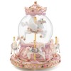 Carousel Horse Gift Music Boxes with Lights, Merry Go Round Unicorn Snow Globe for Mom Girls Wife Daughter Christmas Birthday Anniversary Present Play Castle in The Sky Carousel Horse Gift Music Boxes with Lights, Merry Go Round Unicorn Snow Globe for Mom Girls Wife Daughter Christmas Birthday Anniversary Present Play Castle in The Sky