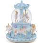Carousel Music Box Snow Globe Unicorn Horse Musical Boxes with Color Lights, Gifts for Girls Women Daughter Anniversary Christmas Birthday
