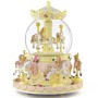 Carousel Snow Globe Music Box with Color Light, Horse Musical, for Christmas Valentine Birthday Anniversary Present, Gift for Girl Daughter Women Kids Girl Granddaughter