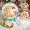 Christmas Music Box Snow Globe Gift, Musical Rotating Santa Claus Flying Over Village Glitter Xmas Present for Girls Women Girlfriend Daughter Son Granddaughter, Plays 14 Christmas Songs Christmas Music Box Snow Globe Gift, Musical Rotating Santa Claus Flying Over Village Glitter Xmas Present for Girls Women Girlfriend Daughter Son Granddaughter, Plays 14 Christmas Songs