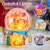 Christmas Music Box Snow Globe Gift, Musical Rotating Santa Claus Flying Over Village Glitter Xmas Present for Girls Women Girlfriend Daughter Son Granddaughter, Plays 14 Christmas Songs Christmas Music Box Snow Globe Gift, Musical Rotating Santa Claus Flying Over Village Glitter Xmas Present for Girls Women Girlfriend Daughter Son Granddaughter, Plays 14 Christmas Songs