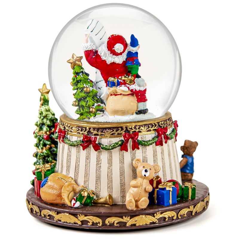 Santa Claus Fireplace Musical Snow Globe,Automatic Snowfall & Fireplace Flame Music Box,Christmas Home Decoration,Ideal Gifts for Family, Girlfriend, Friends,Plays 8 Classic Christmas Tunes Santa Claus Fireplace Musical Snow Globe,Automatic Snowfall & Fireplace Flame Music Box,Christmas Home Decoration,Ideal Gifts for Family, Girlfriend, Friends,Plays 8 Classic Christmas Tunes