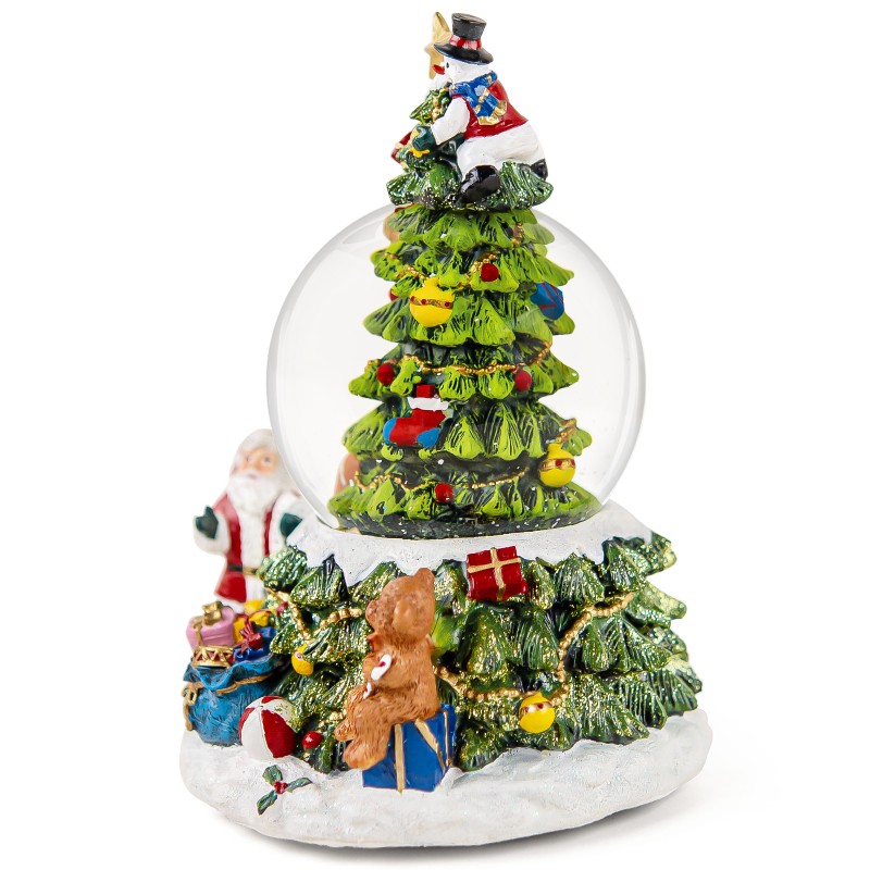 Christmas Tree Snow Globe Santa Claus Music Box,Colors Light Up Holiday Decoration, Automatic Snowfall,Perfect Christmas Decorations and Gifts for Family,Friends, Plays 8 Classic Christmas Melodies Christmas Tree Snow Globe Santa Claus Music Box,Colors Light Up Holiday Decoration, Automatic Snowfall,Perfect Christmas Decorations and Gifts for Family,Friends, Plays 8 Classic Christmas Melodies