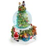 Christmas Tree Snow Globe Santa Claus Music Box,Colors Light Up Holiday Decoration, Automatic Snowfall,Perfect Christmas Decorations and Gifts for Family,Friends, Plays 8 Classic Christmas Melodies