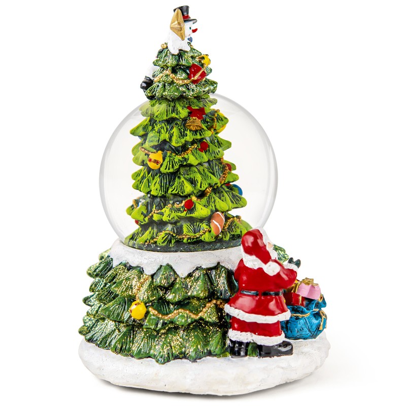 Christmas Tree Snow Globe Santa Claus Music Box,Colors Light Up Holiday Decoration, Automatic Snowfall,Perfect Christmas Decorations and Gifts for Family,Friends, Plays 8 Classic Christmas Melodies Christmas Tree Snow Globe Santa Claus Music Box,Colors Light Up Holiday Decoration, Automatic Snowfall,Perfect Christmas Decorations and Gifts for Family,Friends, Plays 8 Classic Christmas Melodies