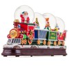 Santa Claus Christmas Train Snow Globe Decoration with Colorful LED Lights - Perfect for Home, Office and Holiday for Friends and Family Santa Claus Christmas Train Snow Globe Decoration with Colorful LED Lights - Perfect for Home, Office and Holiday for Friends and Family