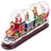 Santa Claus Christmas Train Snow Globe Decoration with Colorful LED Lights - Perfect for Home, Office and Holiday for Friends and Family Santa Claus Christmas Train Snow Globe Decoration with Colorful LED Lights - Perfect for Home, Office and Holiday for Friends and Family