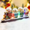 Santa Claus Christmas Train Snow Globe Decoration with Colorful LED Lights - Perfect for Home, Office and Holiday for Friends and Family Santa Claus Christmas Train Snow Globe Decoration with Colorful LED Lights - Perfect for Home, Office and Holiday for Friends and Family