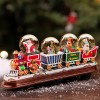 Santa Claus Christmas Train Snow Globe Decoration with Colorful LED Lights - Perfect for Home, Office and Holiday for Friends and Family Santa Claus Christmas Train Snow Globe Decoration with Colorful LED Lights - Perfect for Home, Office and Holiday for Friends and Family
