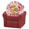 Musical Christmas Bear Snow Globe, Christmas Tree & Cozy Sofa Design, Christmas Decoration for Family, Friends, Plays 14 Classic Christmas Carols Musical Christmas Bear Snow Globe, Christmas Tree & Cozy Sofa Design, Christmas Decoration for Family, Friends, Plays 14 Classic Christmas Carols
