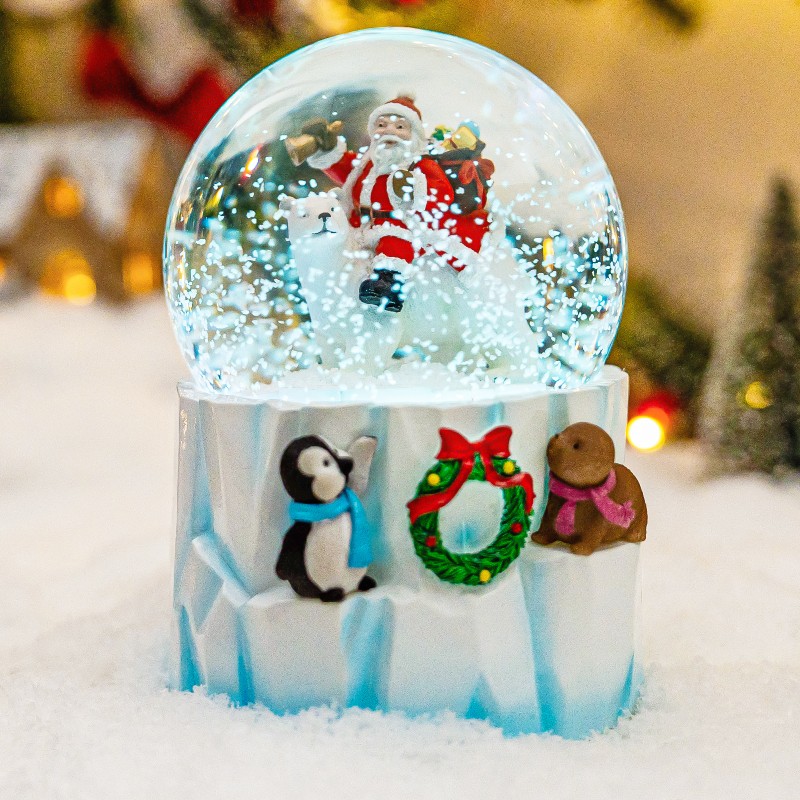 Christmas Snow Globes Clearance, Santa's Winter Musical,Hand-Painted Music Box,Colorful Lights, Auto Snowfall, Festive Animal Decor, Xmas Gifts, Play 14 Classic Christmas Melodies Christmas Snow Globes Clearance, Santa's Winter Musical,Hand-Painted Music Box,Colorful Lights, Auto Snowfall, Festive Animal Decor, Xmas Gifts, Play 14 Classic Christmas Melodies