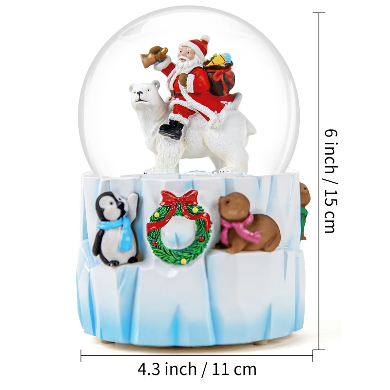 Christmas Snow Globes Clearance, Santa's Winter Musical,Hand-Painted Music Box,Colorful Lights, Auto Snowfall, Festive Animal Decor, Xmas Gifts, Play 14 Classic Christmas Melodies Christmas Snow Globes Clearance, Santa's Winter Musical,Hand-Painted Music Box,Colorful Lights, Auto Snowfall, Festive Animal Decor, Xmas Gifts, Play 14 Classic Christmas Melodies