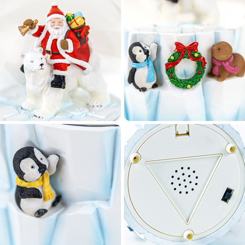 Christmas Snow Globes Clearance, Santa's Winter Musical,Hand-Painted Music Box,Colorful Lights, Auto Snowfall, Festive Animal Decor, Xmas Gifts, Play 14 Classic Christmas Melodies Christmas Snow Globes Clearance, Santa's Winter Musical,Hand-Painted Music Box,Colorful Lights, Auto Snowfall, Festive Animal Decor, Xmas Gifts, Play 14 Classic Christmas Melodies