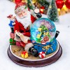 Santa Claus and Gift Pile Music Snow Globe Figurines,Color Lights & Snowfall Effect Music Box, Decoration for Home, Plays 8 Classic Christmas Songs Santa Claus and Gift Pile Music Snow Globe Figurines,Color Lights & Snowfall Effect Music Box, Decoration for Home, Plays 8 Classic Christmas Songs