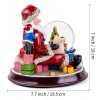 Santa Claus and Gift Pile Music Snow Globe Figurines,Color Lights & Snowfall Effect Music Box, Decoration for Home, Plays 8 Classic Christmas Songs Santa Claus and Gift Pile Music Snow Globe Figurines,Color Lights & Snowfall Effect Music Box, Decoration for Home, Plays 8 Classic Christmas Songs