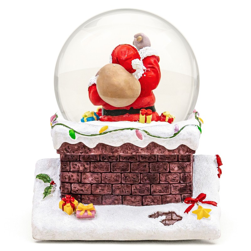 Clearance Christmas Santa Claus on Chimney Musical Snow Globe,A utomatic Snowfall Music Box,Color Lights,Festive Holiday Ornament Gifts for Families Friends Plays 14 Classic Christmas Carols Clearance Christmas Santa Claus on Chimney Musical Snow Globe,A utomatic Snowfall Music Box,Color Lights,Festive Holiday Ornament Gifts for Families Friends Plays 14 Classic Christmas Carols