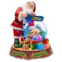 Santa Claus Snow Globe with Music Box, Automatic Snowfall, and LED Color Lights and Holiday Home Décor for Family, Friends, Plays 8 Classic Christmas Songs