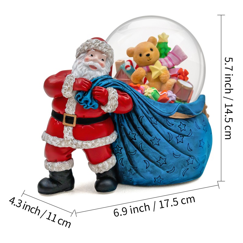 Christmas Santa Claus Musical Snow Globe Clearance, Automatic Snowfall, Dual Mode Lighting Perfect, Xmas Present for Families Friends Love Ones,Plays 14 Christmas Carols Christmas Santa Claus Musical Snow Globe Clearance, Automatic Snowfall, Dual Mode Lighting Perfect, Xmas Present for Families Friends Love Ones,Plays 14 Christmas Carols