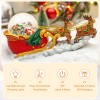 Christmas Snow Globes Clearance, Santa Claus Reindeer Sleigh Automatic Snowfall Music Box with Colourful Lights, Xmas Present Gifts for Family, Friends, Plays 48 Classic Christmas Melodies Christmas Snow Globes Clearance, Santa Claus Reindeer Sleigh Automatic Snowfall Music Box with Colourful Lights, Xmas Present Gifts for Family, Friends, Plays 48 Classic Christmas Melodies