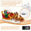 Christmas Snow Globes Clearance, Santa Claus Reindeer Sleigh Automatic Snowfall Music Box with Colourful Lights, Xmas Present Gifts for Family, Friends, Plays 48 Classic Christmas Melodies Christmas Snow Globes Clearance, Santa Claus Reindeer Sleigh Automatic Snowfall Music Box with Colourful Lights, Xmas Present Gifts for Family, Friends, Plays 48 Classic Christmas Melodies