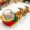 Christmas Snow Globes Clearance, Santa Claus Reindeer Sleigh Automatic Snowfall Music Box with Colourful Lights, Xmas Present Gifts for Family, Friends, Plays 48 Classic Christmas Melodies Christmas Snow Globes Clearance, Santa Claus Reindeer Sleigh Automatic Snowfall Music Box with Colourful Lights, Xmas Present Gifts for Family, Friends, Plays 48 Classic Christmas Melodies