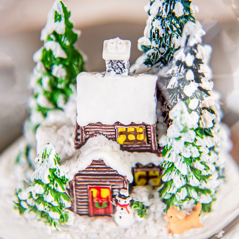 Santa Claus and Gift Pile Music Snow Globe Figurines,Color Lights & Snowfall Effect Music Box, Decoration for Home, Plays 8 Classic Christmas Songs Santa Claus and Gift Pile Music Snow Globe Figurines,Color Lights & Snowfall Effect Music Box, Decoration for Home, Plays 8 Classic Christmas Songs