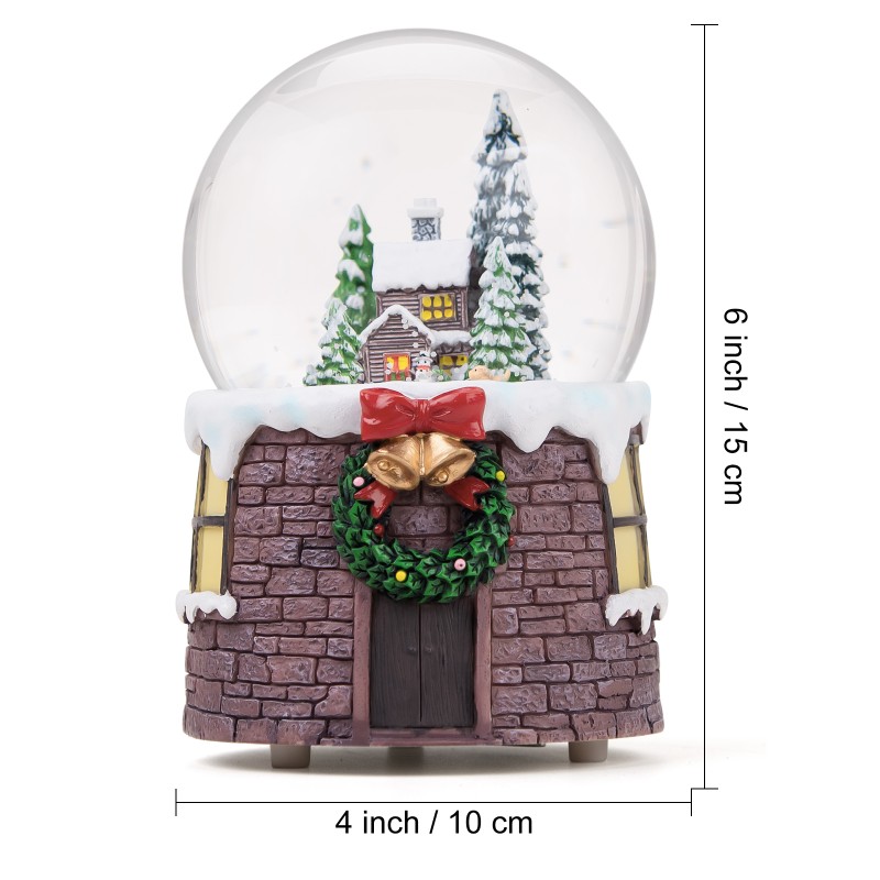Santa Claus and Gift Pile Music Snow Globe Figurines,Color Lights & Snowfall Effect Music Box, Decoration for Home, Plays 8 Classic Christmas Songs Santa Claus and Gift Pile Music Snow Globe Figurines,Color Lights & Snowfall Effect Music Box, Decoration for Home, Plays 8 Classic Christmas Songs