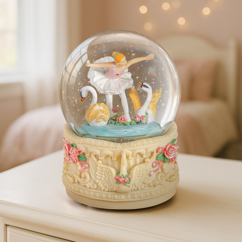 Ballerina Snow Globe Music Box, Ballet Gifts for Girlfriend Wife Girls Daughter Mother Day Birthday Christmas Anniversary Musical Box with Light Play Swan Lake Ballerina Snow Globe Music Box, Ballet Gifts for Girlfriend Wife Girls Daughter Mother Day Birthday Christmas Anniversary Musical Box with Light Play Swan Lake
